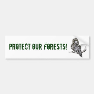 Autocollant De Voiture Protégez notre adhésif pour pare-chocs de forêts