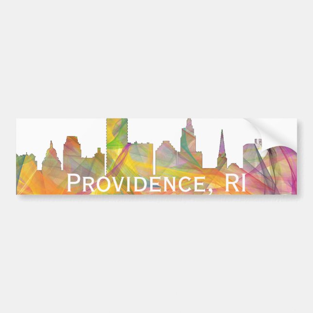 AUTOCOLLANT DE VOITURE PROVIDENCE, HORIZON WB1 D'ÎLE DE RHODE (Devant)