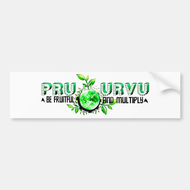 Autocollant De Voiture Pru Urvu (Devant)