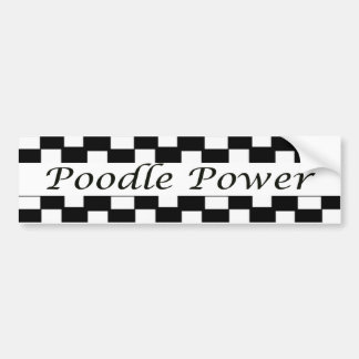 Autocollant De Voiture Puissance de caniche