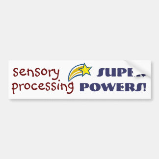 Autocollant De Voiture Puissance sensorielle ! Adhésif pour pare-chocs