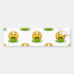 Autocollant De Voiture puking émoji