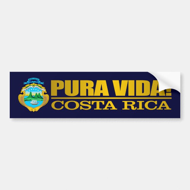 Autocollant De Voiture Pura Vida (Devant)