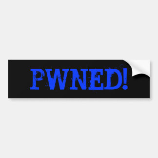 AUTOCOLLANT DE VOITURE PWNED !