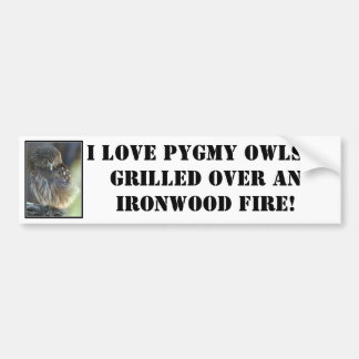 Autocollant De Voiture pygmée-hibou, j'aime les hiboux pygméens… grillés