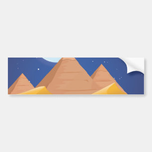 Autocollant De Voiture Pyramides d'Égypte