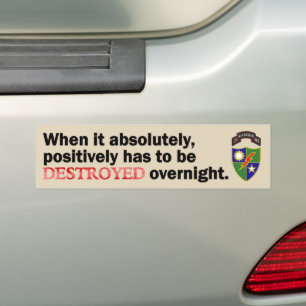 Autocollant De Voiture Quand c'est absolument, positivement doit être D