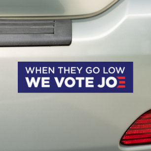 Autocollant De Voiture Quand ils deviennent faibles, nous votons Joe Bide
