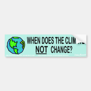 Autocollant De Voiture Quand le climat ne change-t-il pas ?