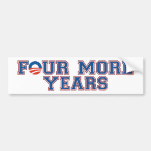 AUTOCOLLANT DE VOITURE QUATRE ANNÉES SUPPLÉMENTAIRES OBAMA