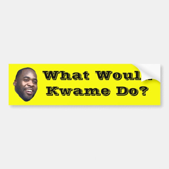 Autocollant De Voiture Que Kwame ferait-il ? (Devant)