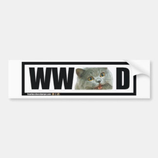 Autocollant De Voiture Que le chat heureux ferait-il ?
