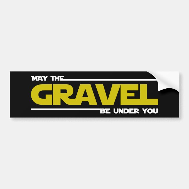 Autocollant De Voiture Que Le Gravel Soit Sous Vous (Devant)