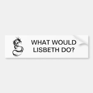 Autocollant De Voiture Que Lisbeth ferait-elle ? Adhésif pour pare-chocs