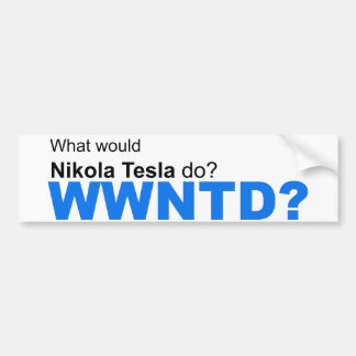 Autocollant De Voiture Que Nikola Tesla ferait-elle ?