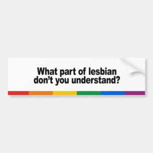 Autocollant De Voiture Quelle partie de lesbienne