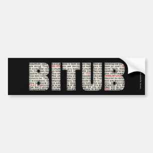 Autocollant De Voiture Quelque part quelqu'un (BITUB)