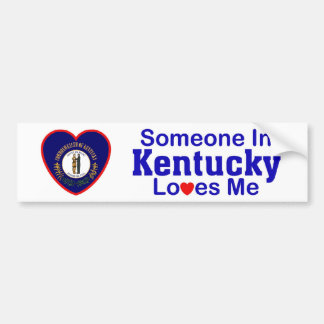 Autocollant De Voiture Quelqu'un au Kentucky m'aime