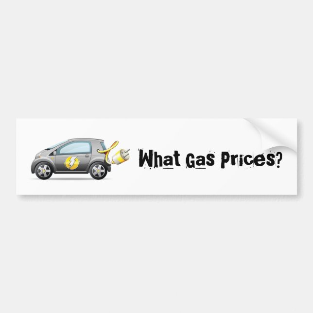 Autocollant De Voiture Quels prix du gaz ? Adhésif pour pare-chocs (Devant)