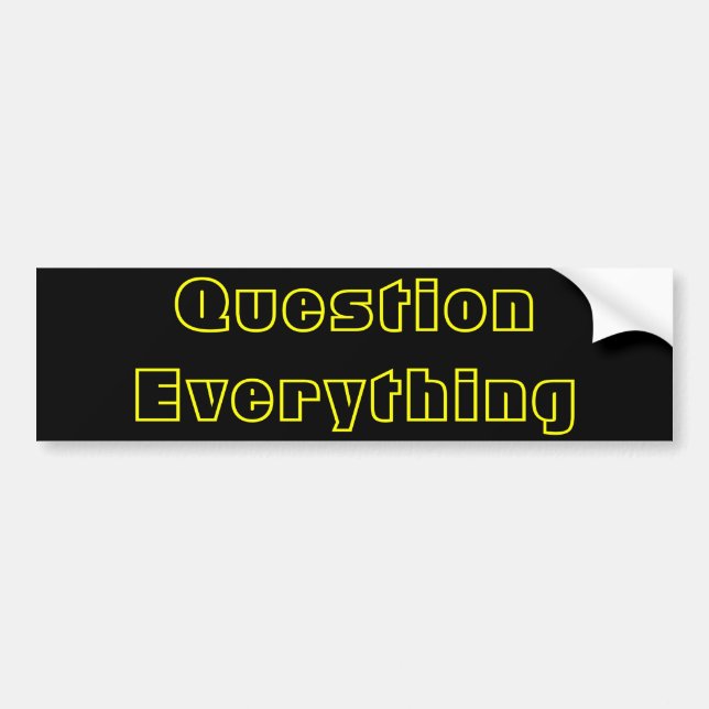 Autocollant De Voiture Question tout (Devant)