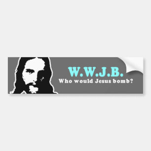 Autocollant De Voiture Qui bombe de Jésus