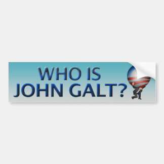 Autocollant De Voiture Qui est John Galt ? Adhésif pour pare-chocs