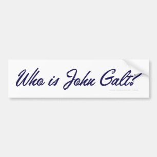 Autocollant De Voiture Qui est John Galt ? Adhésif pour pare-chocs
