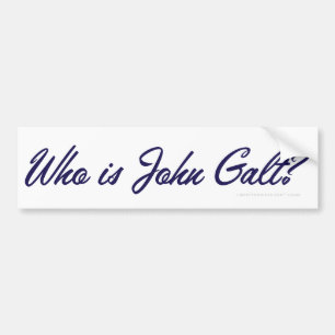Autocollant De Voiture Qui est John Galt ? Adhésif pour pare-chocs