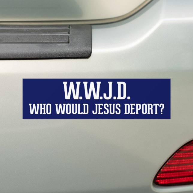 Autocollant De Voiture Qui Jésus expulserait WWJD (En voiture)