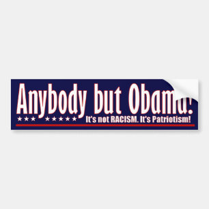 Autocollant De Voiture Quiconque mais Obama