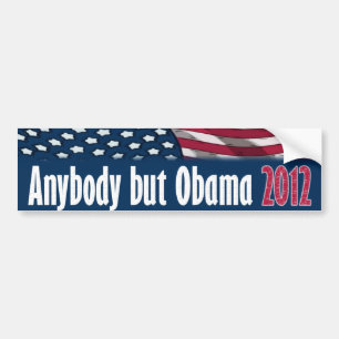 Autocollant De Voiture Quiconque mais Obama 2012