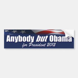 Autocollant De Voiture Quiconque mais Obama pour le président - 2012