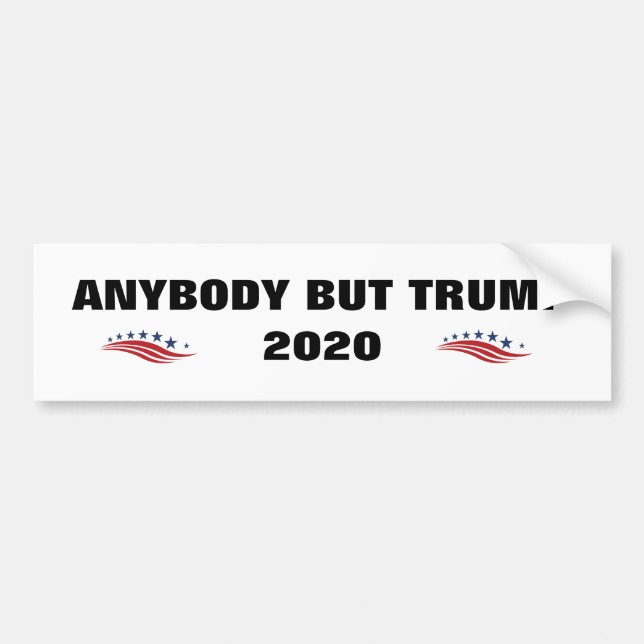Autocollant De Voiture QUICONQUE MAIS TRUMP l'adhésif pour pare-chocs (Devant)