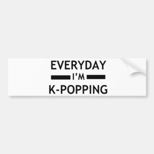 Autocollant De Voiture Quotidien je suis K-POPPING !