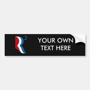Autocollant De Voiture R AU CARRÉ - ROMNEY RICE -.png