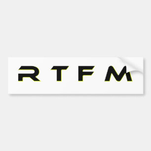 AUTOCOLLANT DE VOITURE R T F M