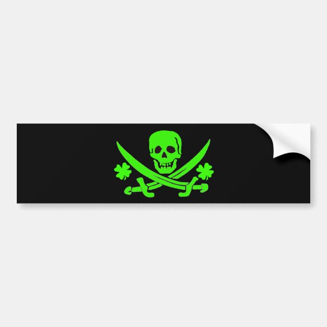 Autocollant De Voiture Rackham-Shamrock de Jack (Devant)