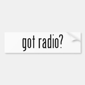 Autocollant De Voiture radio obtenue ?