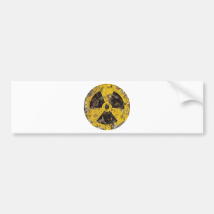 Autocollant De Voiture Radioactif rouillé