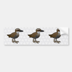 Autocollant De Voiture Rail de Birdorable Guam