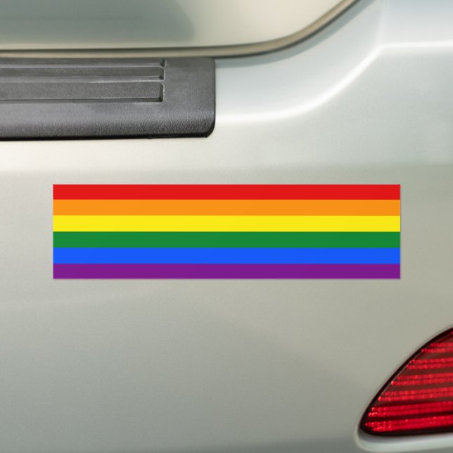 Autocollant De Voiture Rainbow Flag & Pride Rainbow / LGBT voiture commun (En voiture)