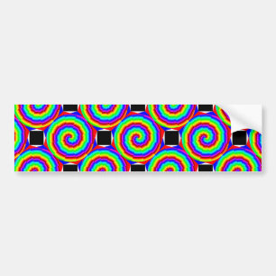 Autocollant De Voiture Rainbow Spiral by Kenneth Yoncich
