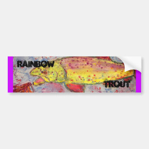 Autocollant De Voiture rainbow trout