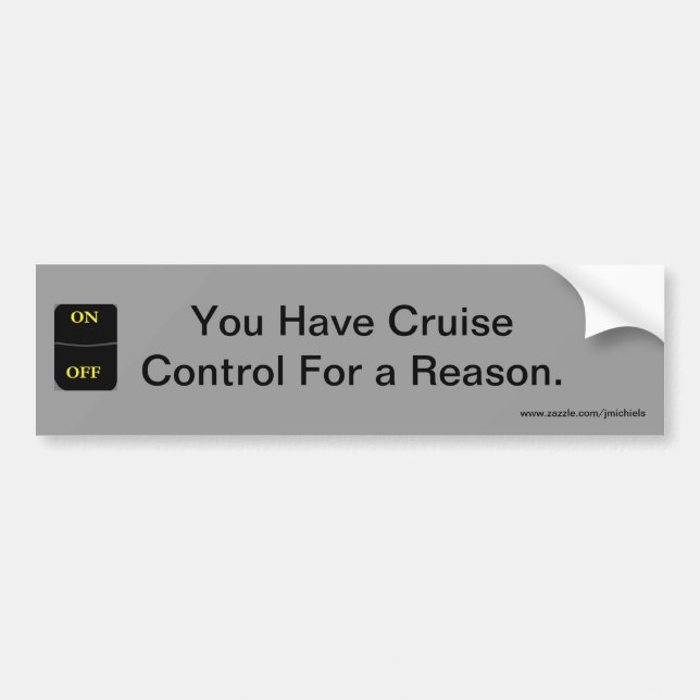 Autocollant De Voiture Raison du contrôle de croisière (Devant)