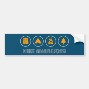 Autocollant De Voiture Randonnée Minnesota