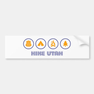 Autocollant De Voiture Randonnée Utah