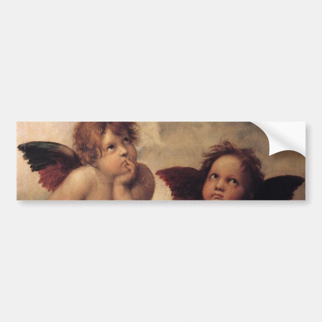 Autocollant De Voiture Raphael, Sistine Cherub (Devant)