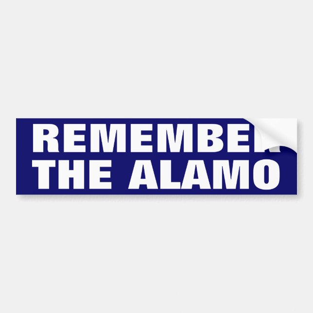 Autocollant De Voiture Rappelez-vous Alamo (Devant)