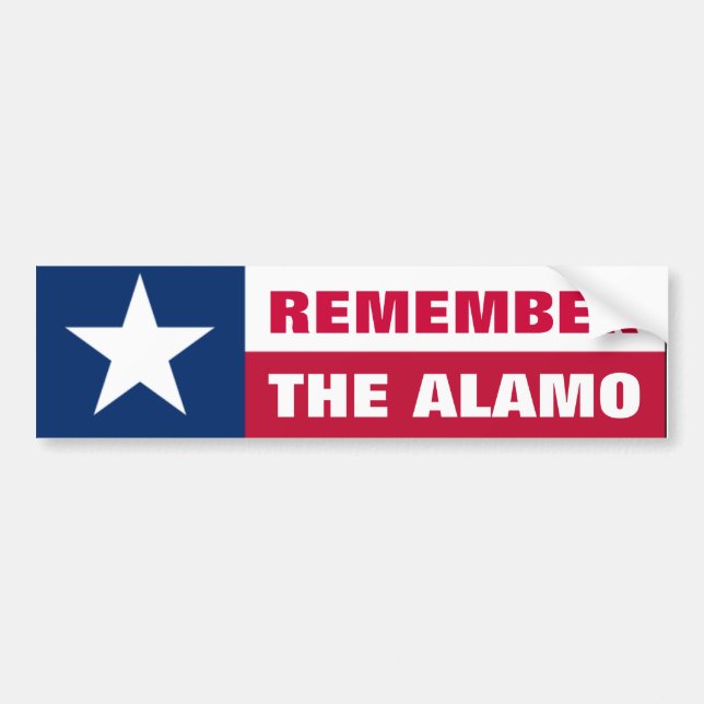 Autocollant De Voiture Rappelez-vous Alamo (Devant)