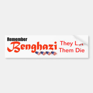 Autocollant De Voiture Rappelez-vous Benghazi